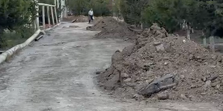 Sumqayıtda qazıntı bitdi, izləri qaldı