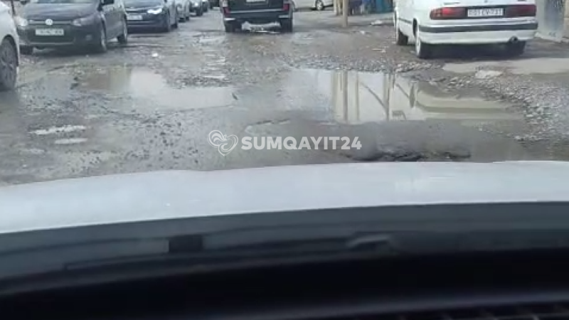 Sumqayıt və Saray sakinlərini Bakıya aparan yolun VƏZİYYƏTİ