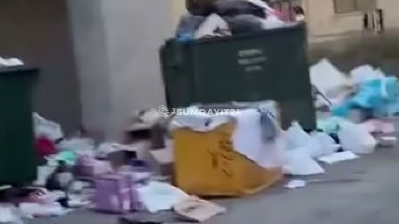 Sumqayıtda sakinlərdən zibilin daşınması ilə bağlı TƏLƏB