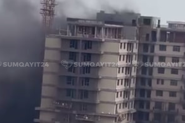 Sumqayıtda YANĞIN  - Açıqlama