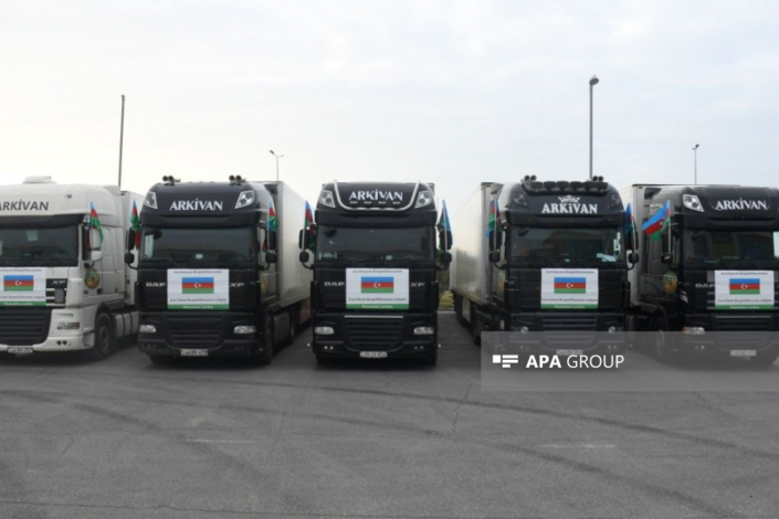 Azərbaycandan İrana növbəti humanitar yardım yola salınır