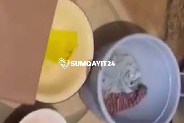 Sumqayıtda yağış suları evlərə dolur - Şikayət