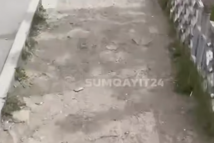 Piyada səkisi yoxsa piyada sınağı? - Sumqayıtdan ŞİKAYƏT