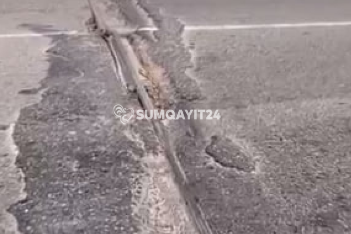 "Stansiya Sumqayıt"da sürücüləri ziyana salan yol