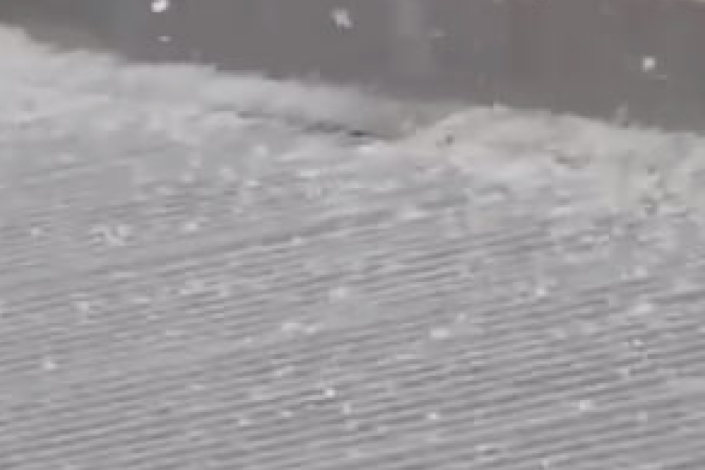 Sumqayıtda dolu yağır