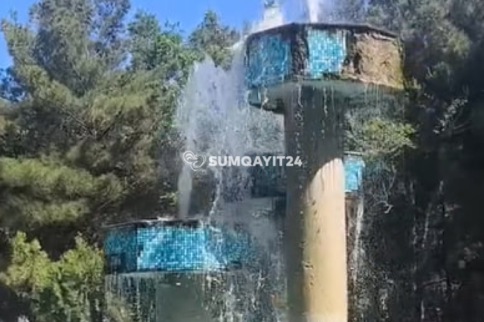 Sumqayıtda təmirə möhtac qalan fəvvarə
