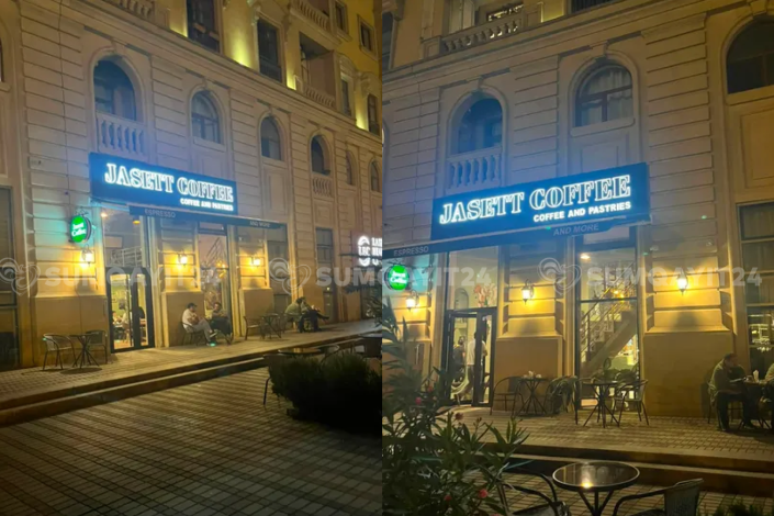 Sumqayıtda piyada səkisini "stol-stul zəbt edib"