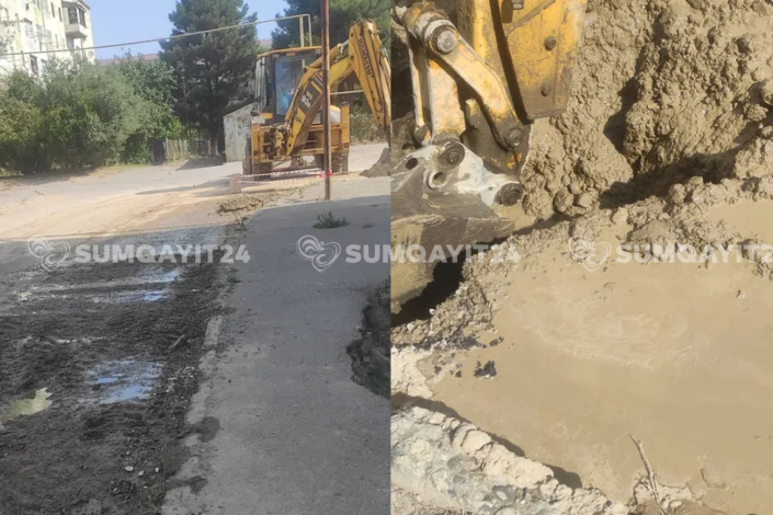 Sumqayıtda bitmək bilməyən təmir işlərinə sakinlərdən etiraz