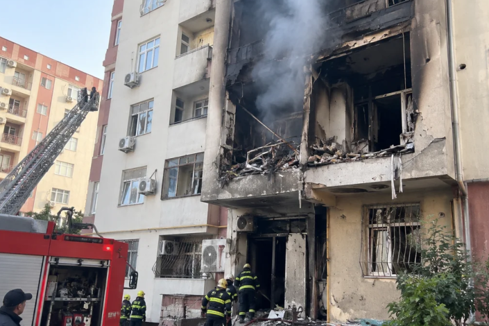"Stansiya Sumqayıt"da evdə partlayış - Səbəbi dezodorant olub?