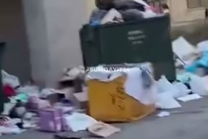 Sumqayıtda sakinlərdən zibilin daşınması ilə bağlı TƏLƏB