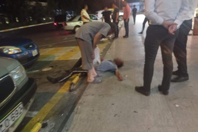 Sumqayıt: narkotik istifadəçisinin küçədə halı pisləşib