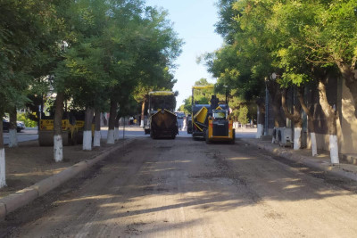 Sumqayıtın küçələrində bərpa işləri gedir