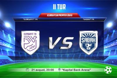Sumqayıtda  "Sumqayıt" və "Sabah" futbol klubları qarşı-qarşıya gələcək