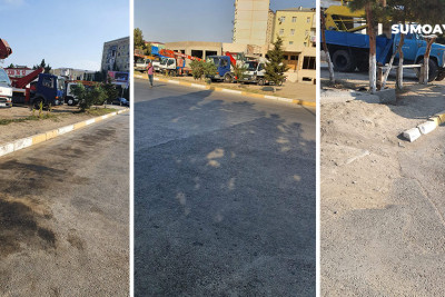 Sumqayıtda "Elmarın kruqu" kimi tanınan ərazidə piyadalar üçün səkilər yoxdur