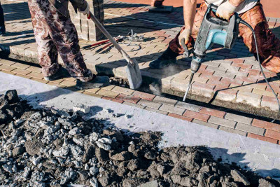 Sumqayıt: küçələrin səki hissələrində təmir işləri aparılır