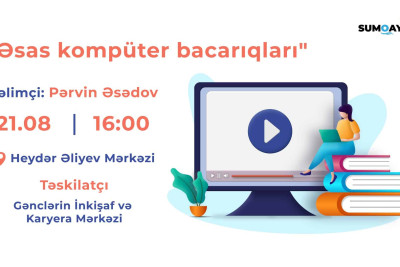 İT mütəxəssisi olmaq istəyənlər "Əsas kompüter bacarıqları" təlimində iştirak edə bilərlər