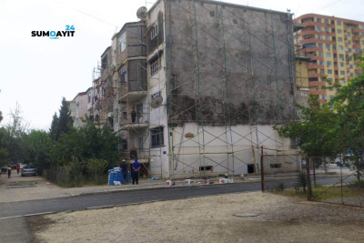 Sumqayıt: binaların fasadları yenilənir və girişləri təmir olunur