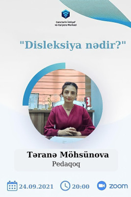 Gənclərin İnkişaf və Karyera Mərkəzinin Sumqayıt nümayəndəliyinin dəstəyi ilə onlayn görüş keçiriləcək