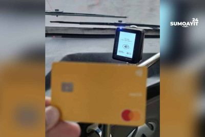 Sumqayıtda sərnişin avtobusları artıq kart sisteminə keçib