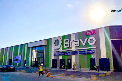 Sumqayıt: şəhərin ən böyük "Bravo" supermarketinin inşası yekunlaşır