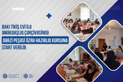Dərzi peşəsi üzrə hazırlıq kursunda Sumqayıt sakinləri də iştirak edə biləcək