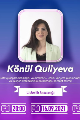 Sumqayıt Gənclər evinin təşkilatçılığı ilə "Liderlik bacarığı" mövzusunda təlim keçiriləcək