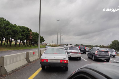 Sumqayıt-Bakı yolunda sıxlıq müşahidə olunub