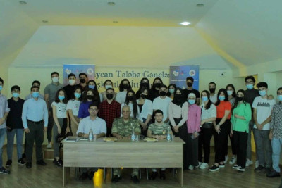 Vətən müharibəsinin qaziləri Sumqayıt Dövlət Universitetinin tələbələri ilə görüş keçiriblər