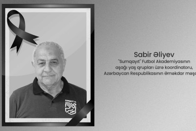 "Sumqayıt" Futbol Akademiyasının aşağı yaş qrupları üzrə koordinatoru vəfat edib
