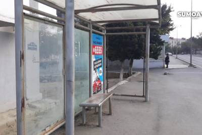 Sumqayıtın mərkəzi küçələrində dayanacaqların təmirə ehtiyyacı var