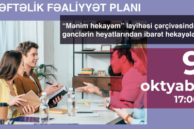 Sumqayıtda "Mənim hekayəm" adlı layihə çərcivəsində görüş  keçiriləcək