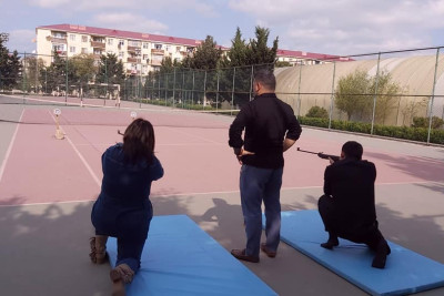 Sumqayıt: "Hədəf düşməndir" adlı tir atıcılığı yarışı keçirilib
