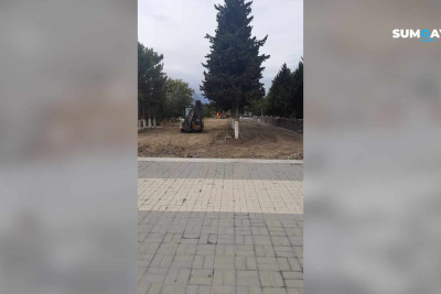 Sumqayıt:  Lüdviqshafen parkında abadlıq işləri gedir