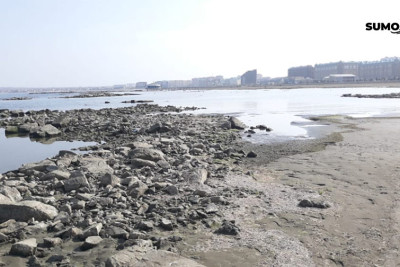 Sumqayıt: Xəzər dənizi geriyə çəkilir