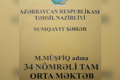 Sumqayıt məktəbinə Saray qəsəbəsindən 1300 şagird köçürülüb