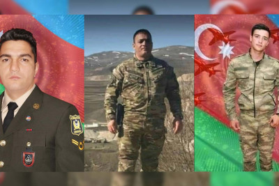 Sumqayıt: bu gün üç şəhidimizin şəhidlik zirvəsinə yüksəlməsindən bir il keçib
