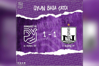 "Sumqayıt" FK rəqibini qələbəsiz qoydu