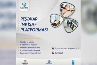 "PROGRO" komandası Sumqayıtda "Peşəkar İnkişaf Platforması" təlimlərinə start verir