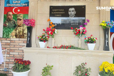 Sumqayıtda şəhid Təbriz Alməmmədovun xatirəsinə abidənin açılışı baş tutdu