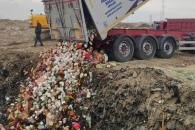 Sumqayıt poliqonunda istifadəyə yararsız 60 tondan çox qida məhsulu məhv edilib