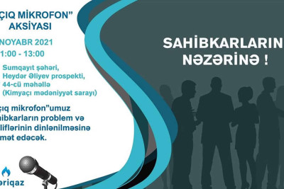 Sumqayıtda  "Azəriqaz" İB "Açıq mikrofon" aksiyası keçirəcək