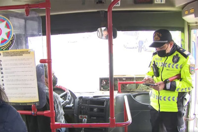 Sumqayıtdan Bakıya gedən sərnişin avtobuslarında reydlər keçirilir