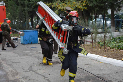 Sumqayıt: 1 nəfər ağaca qalxaraq köməksiz vəziyyətdə qalıb