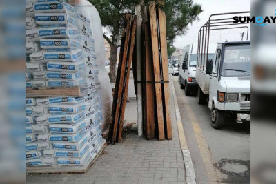 Sumqayıtda 17 mikrorayon ərazisində piyadalar səkilərdən istifadə edə bilmirlər