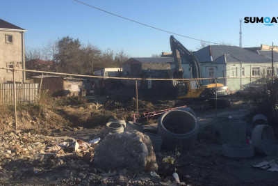 Sumqayıt: Səməd Vurğun küçəsi ilə axan çirkab sular problemi öz həllini tapır