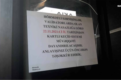 Sumqayıt: 22 noyabrdan avtobuslar nəğd ödənişə qaydacaq