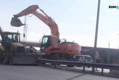 Bakı-Sumqayıt yolunda yol ayırıcıları dəyişdirilir