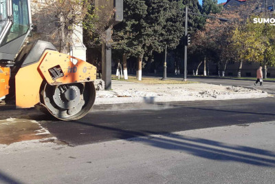 Sumqayıtda daha bir yolun təmiri başa çatmaq üzrədir