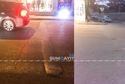 H.Z. Tağıyev qəsəbəsində daha bir yol baxımsız vəziyyətdədir