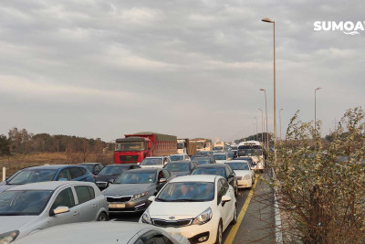Sumqayıt - Bakı yolunda yaranan tıxaclarla bağlı Baş Dövlət Yol Polisi İdarəsindən açıqlama verildi